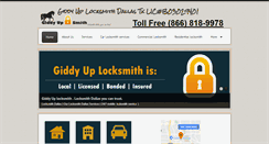 Desktop Screenshot of giddyuplocksmith.com