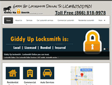 Tablet Screenshot of giddyuplocksmith.com